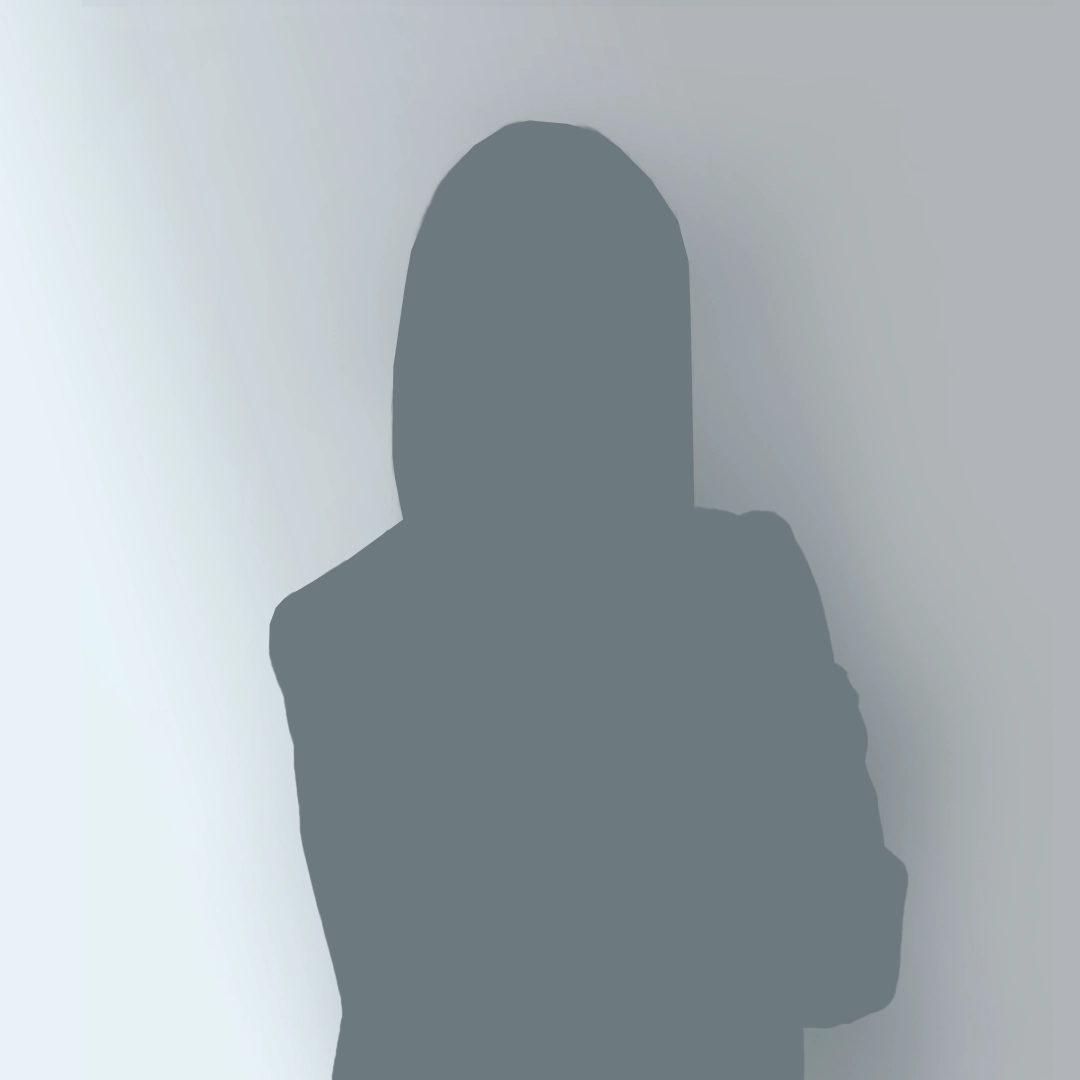 Platzhaltergrafik einer weiblichen Silhouette auf hellblauem Hintergrund.